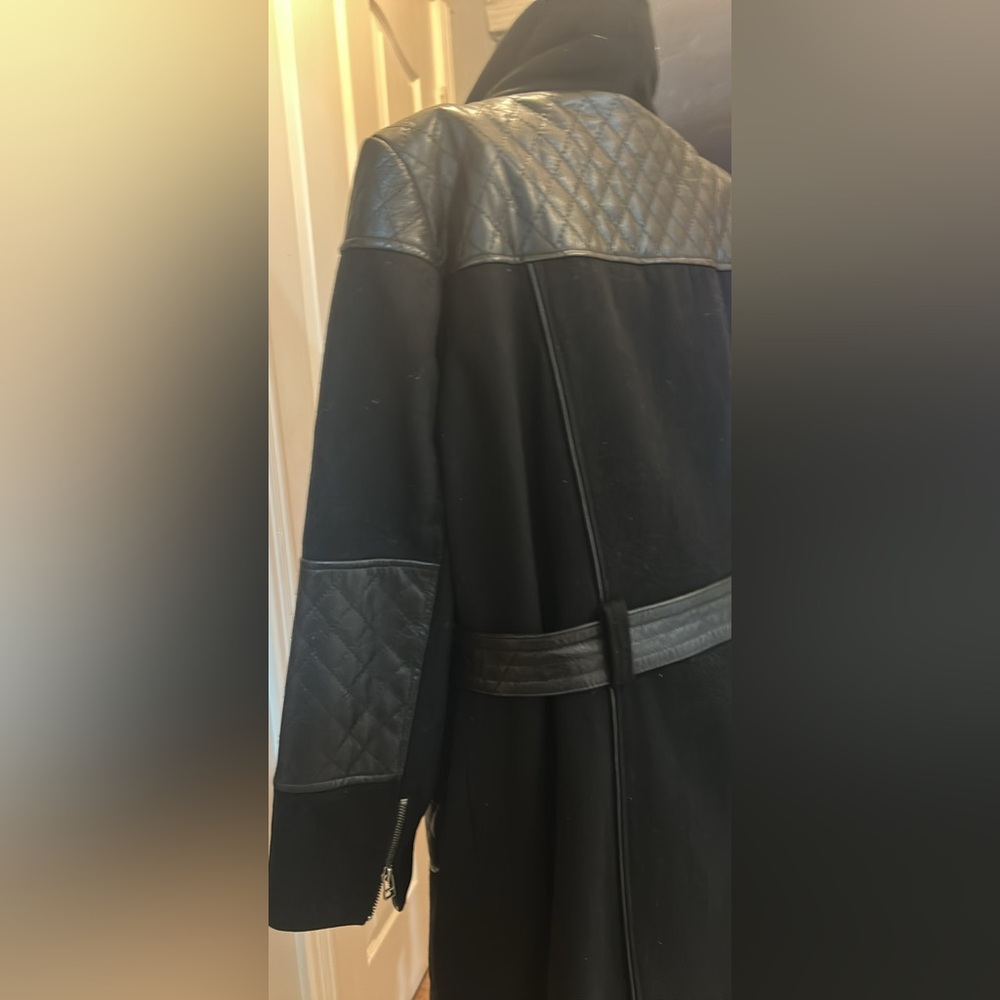 Danier Winter Leather And Wool Coat size Xtra Large